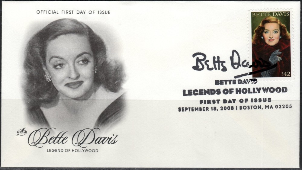 US Scott #4350, "Bette Davis", single on ArtCraft FDC, unaddressed.