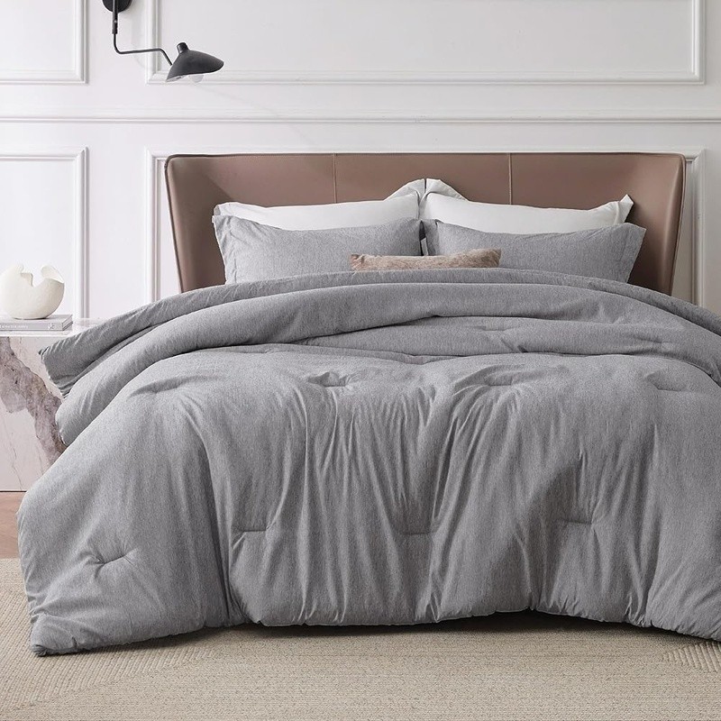 Microfiber Queen Comforter Set Soft Lightweight Bedding W/ Pillow Shams New