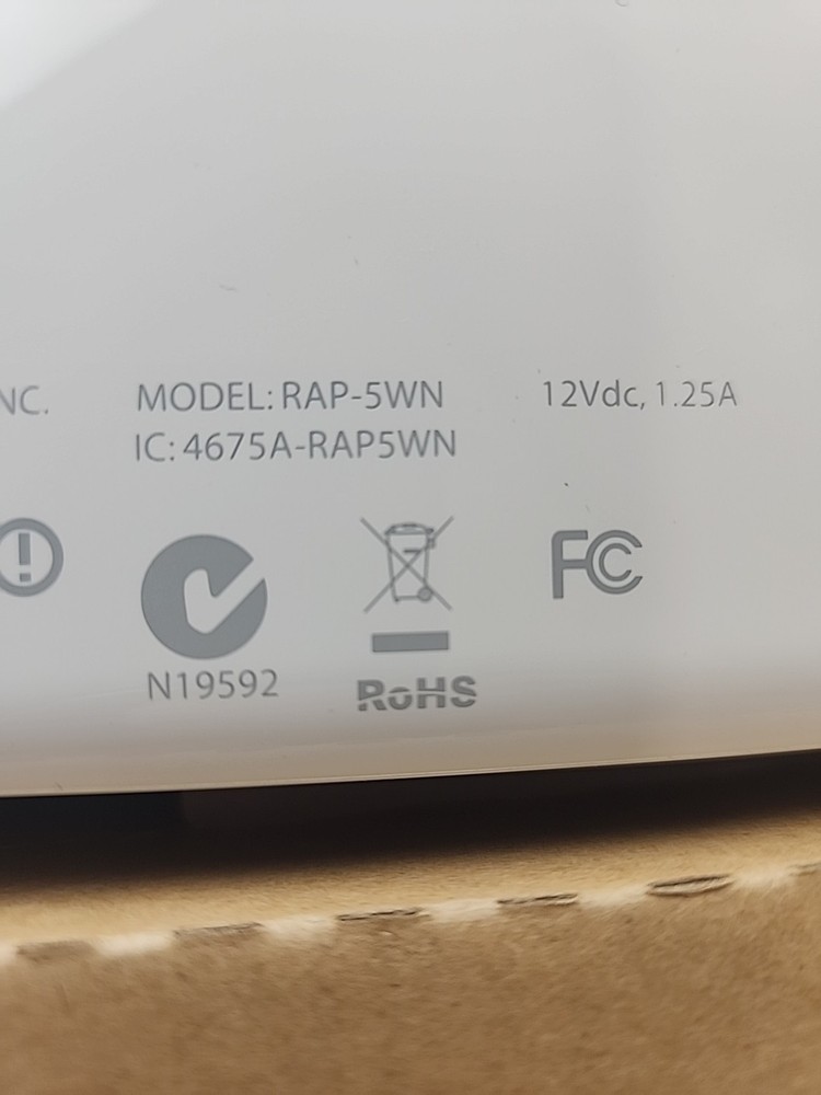 Aruba RAP-5WN Remote WAP Wireless Access Point Universal (No Cords)