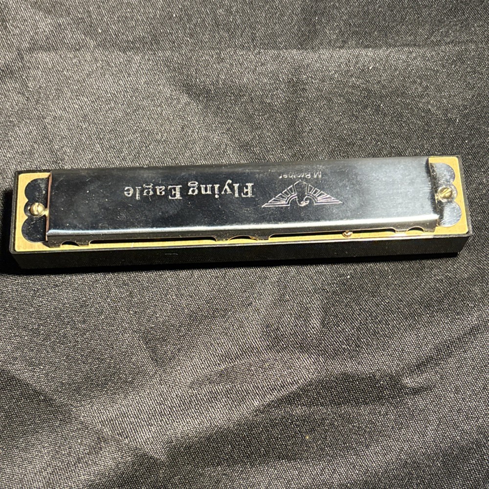 M. Brother Flying Eagle Harmonica with Original Box Vintage