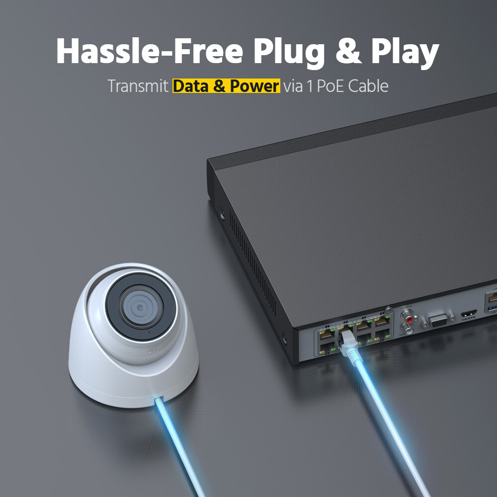 ANNKE 8CH 12MP NVR Recorder for Surveillance IP Security POE System H.265+ P2P