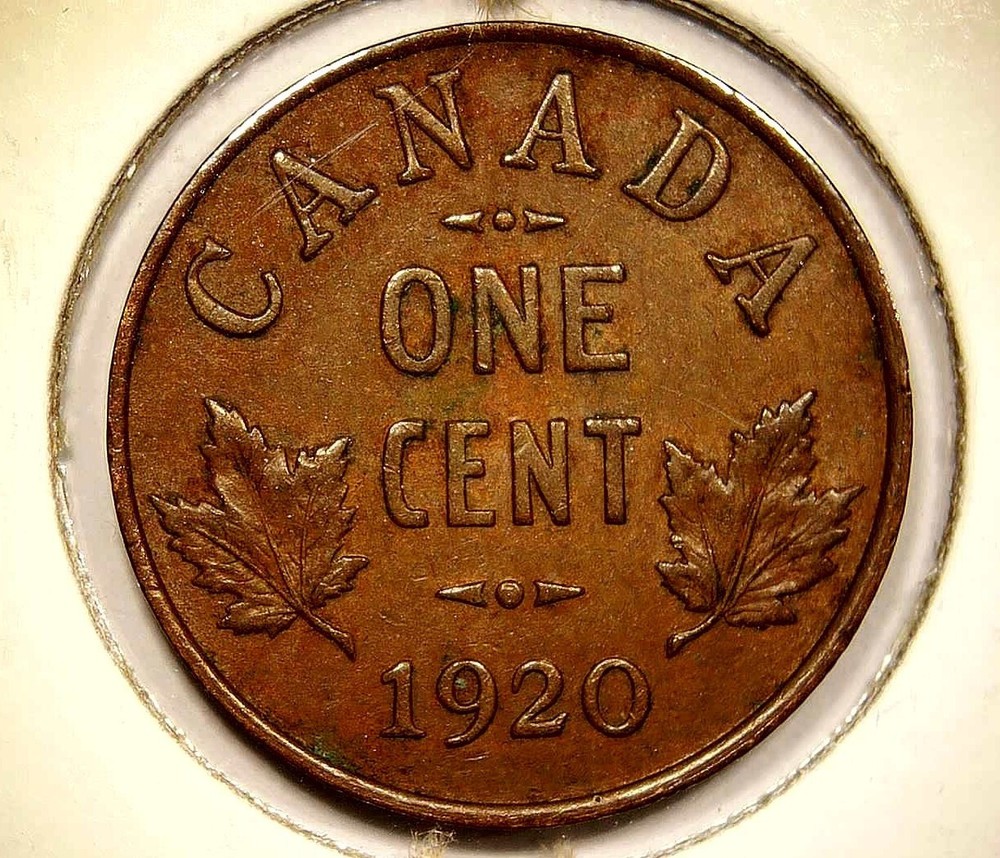 1920 Canada Small Cent King George V