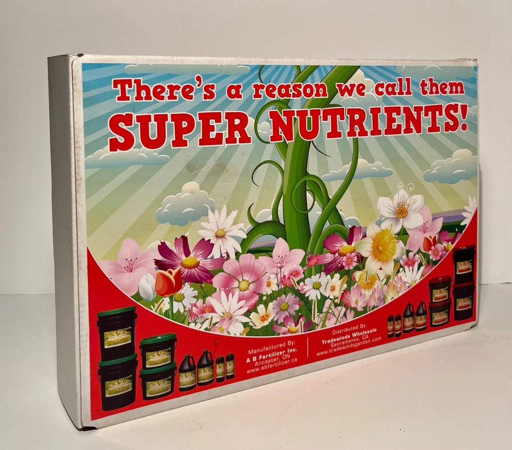 "SUPER NUTRIENTS" SAMPLER PACK (4) 8 FL oz Nutrients & Additives Hydroponic GS