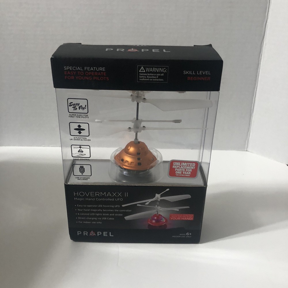 Propel Hovermaxx II Magic Hand Controlled UFO 6 Colored LED Indoor - open box