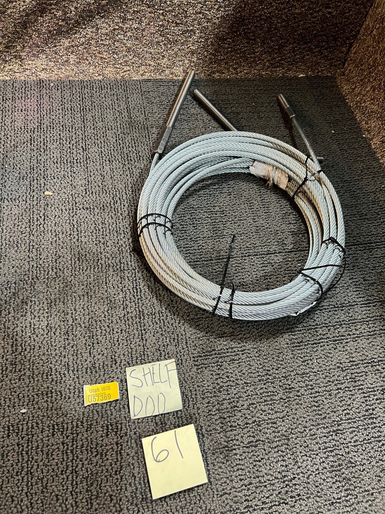 (QTY 2) Equalizer Cable Braided Steel Threaded Ends Silver Gray