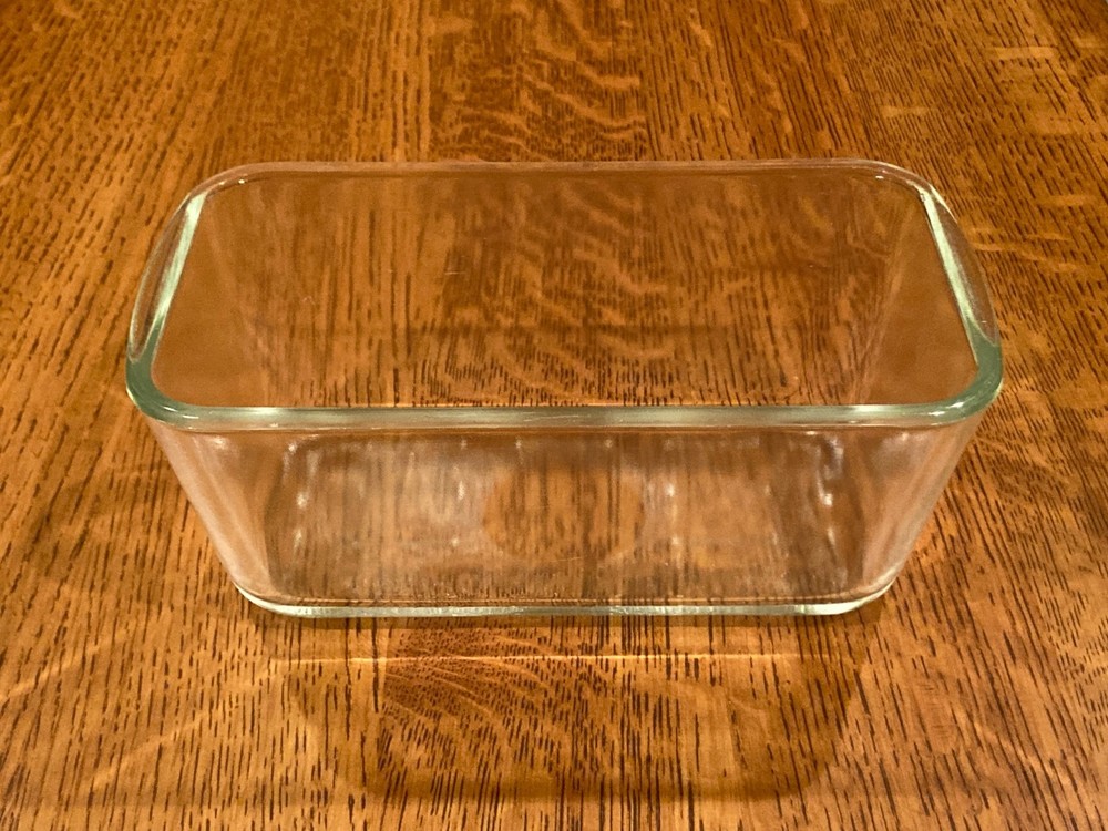 Vintage Clear Glass Loaf Pan
