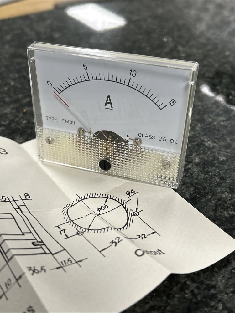 Panel Meter GME M89 DC Ammeter 100 Amp Class 2.5
