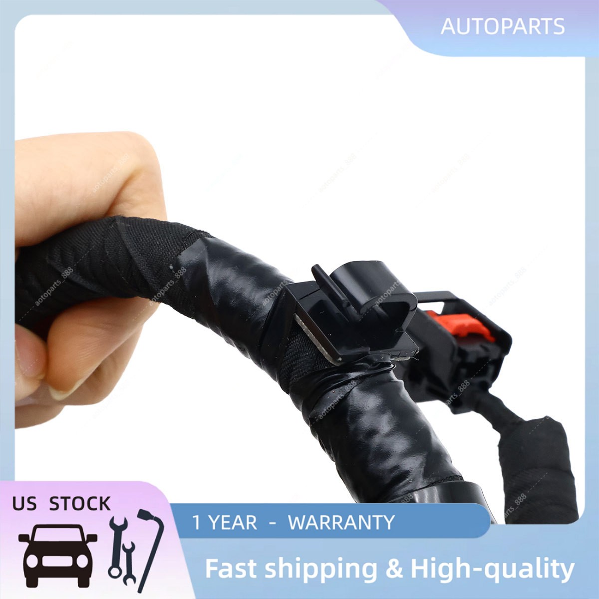 Fit 15-24 Ford Edge LEFT Rear Parking Brake Jumper Wiring Harness