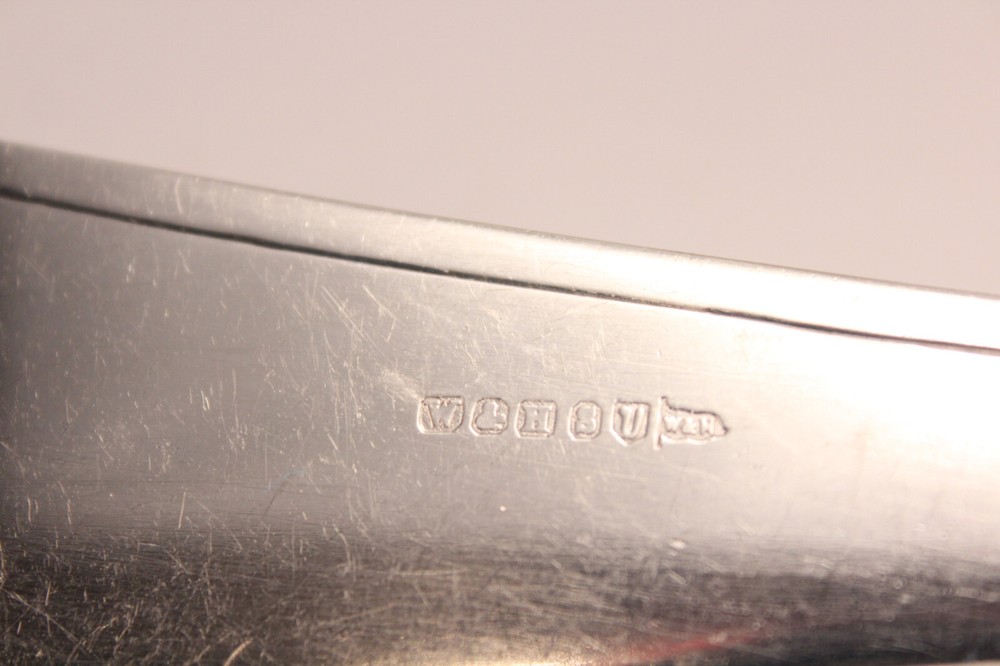 Antique Kitchen Walker & Hall Sterling Silver Wedding Cake Knife Pie Server