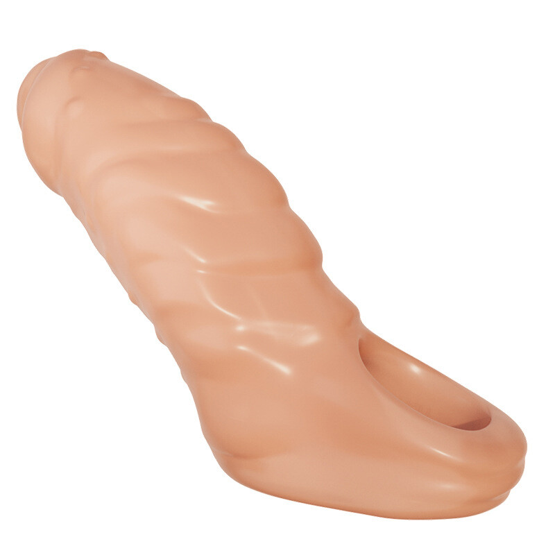Reusable Condoms Delayed Ejaculation Bigger Glans Penis Enlarger Sleeve Extender