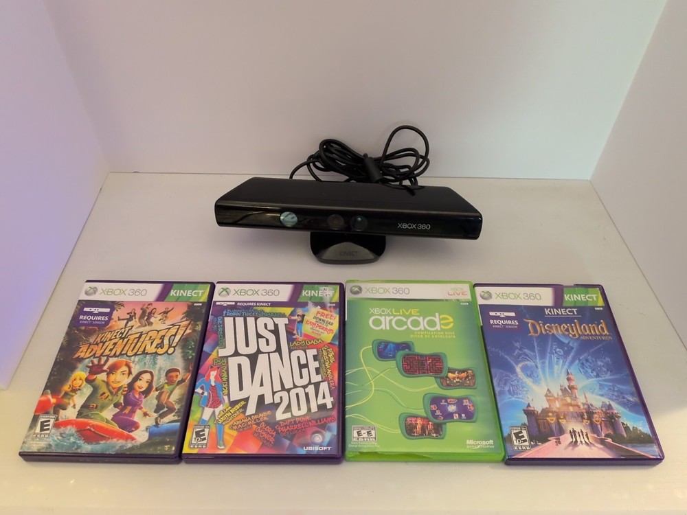Microsoft Xbox 360 Kinect Sensor Bundle – 4 Kinect Games + Sensor Tested