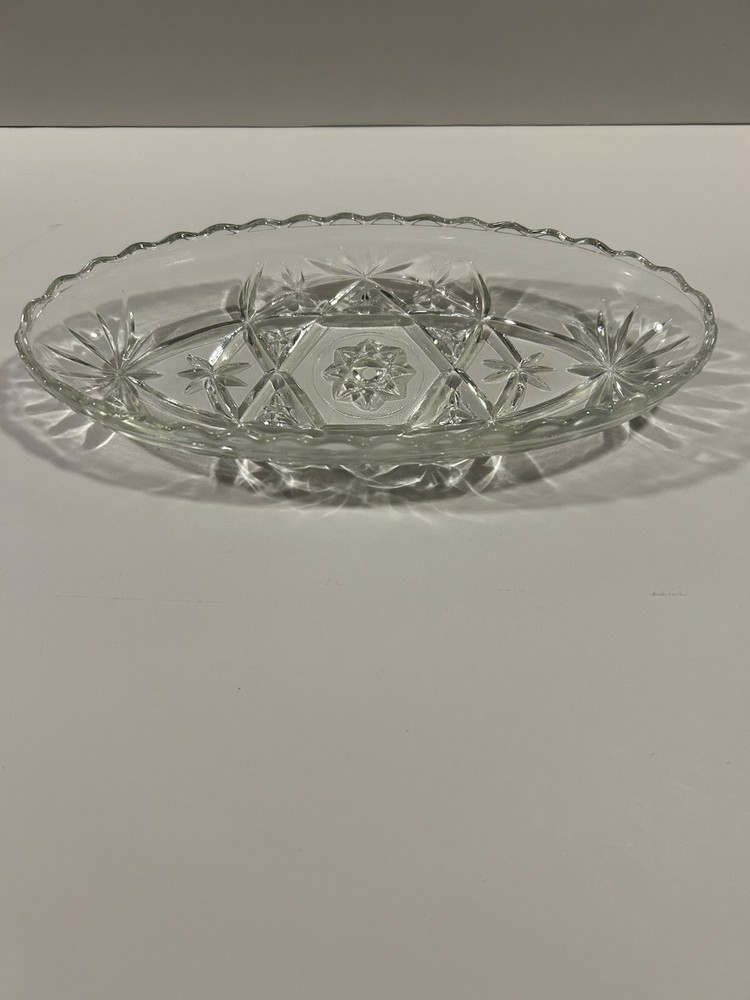 Clear Glass Olive/Pickle Tray