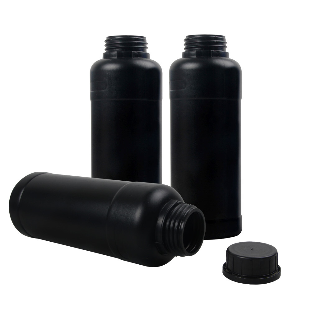 3X 500ml Darkroom Chemical Developer Storage Bottles With Caps Film Processing