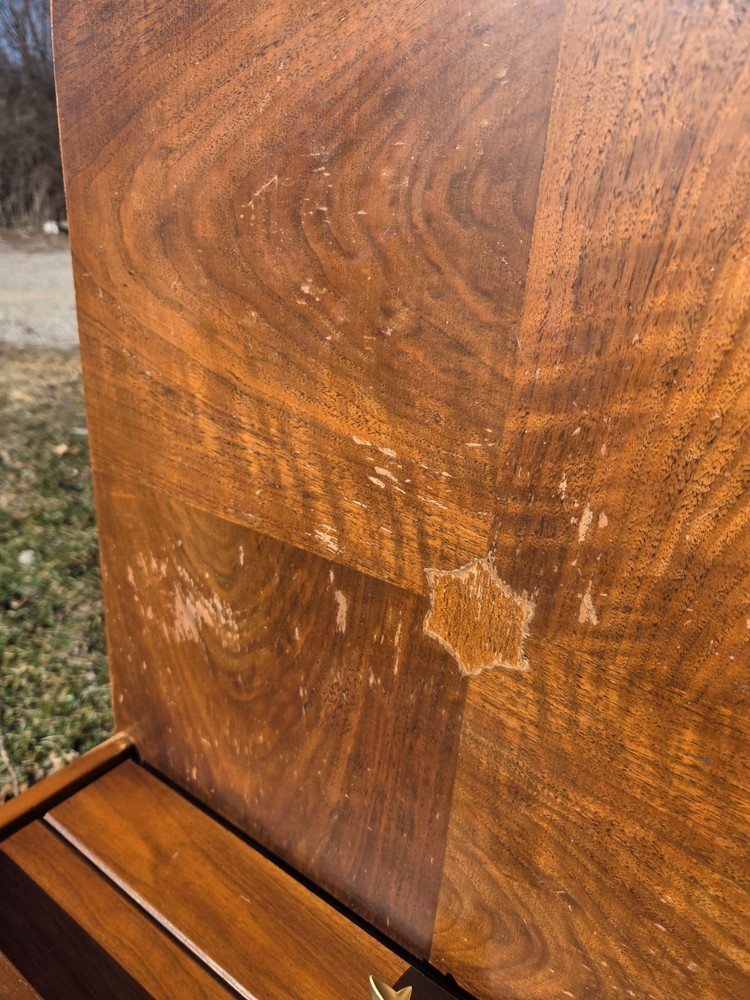 One Mid-century Mersman ( 1950s-1970s ) step-up side table solid wood.