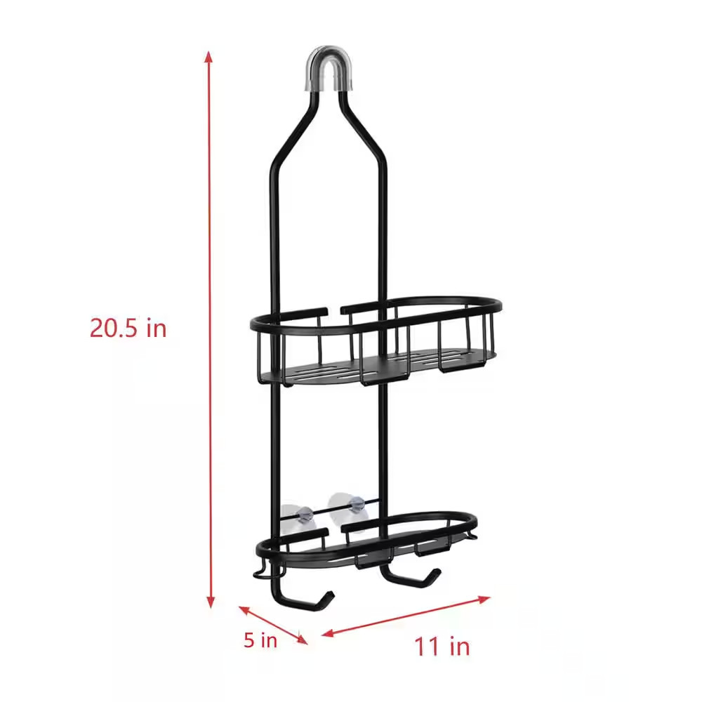 2-Shelf Aluminum Rustproof Shower Caddy