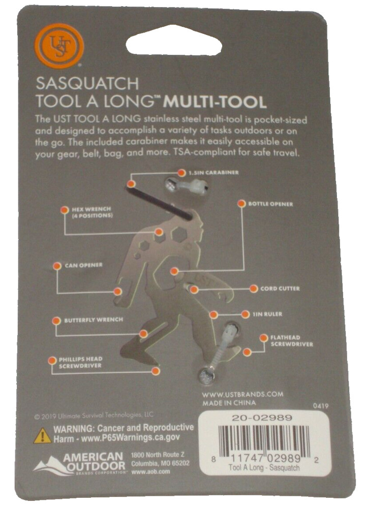 Sasquatch Multi-tool By UST - 4 Pack