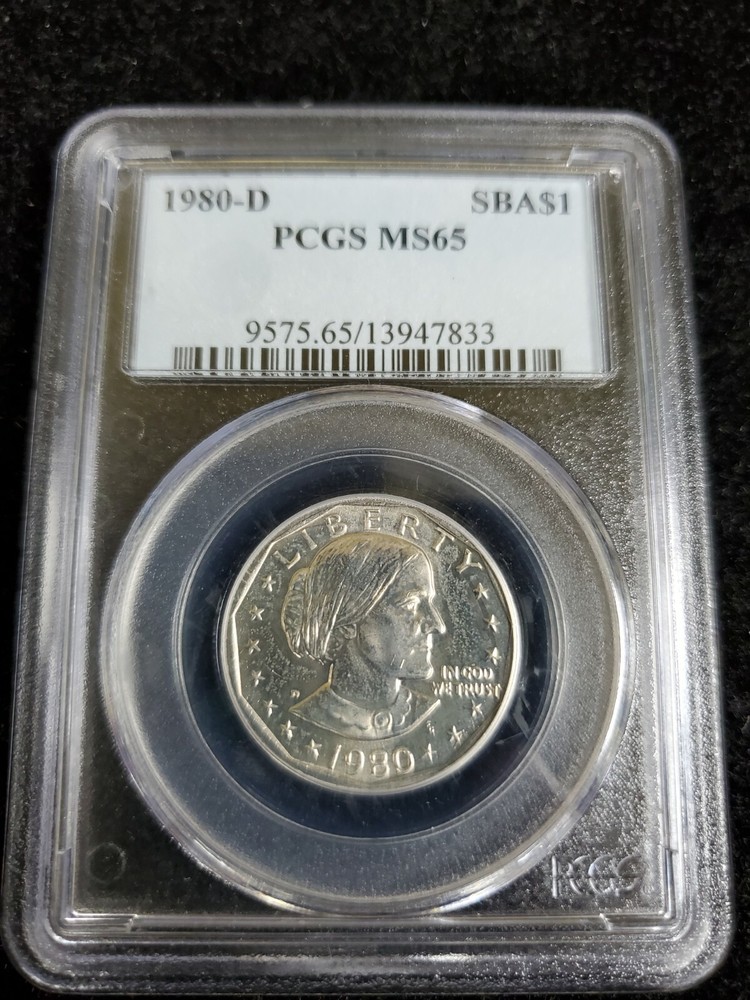 1980 D $1 Susan B. Anthony Dollar PCGS MS65