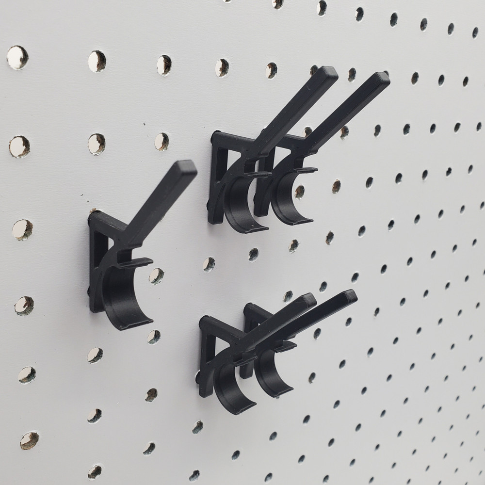 100pk, Thread & Bobbin 1/4" Pegboard Hook, Sewing Spool Organization, Craft Room