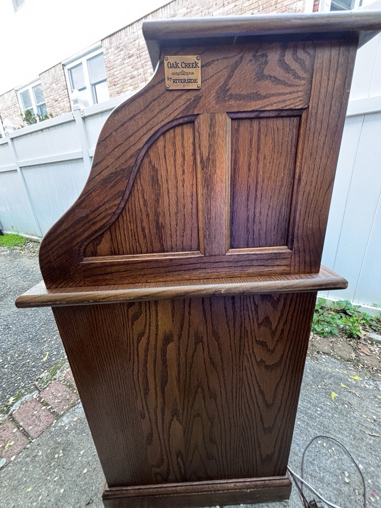 Arts & Crafts Solid Oak Roll Top Desk