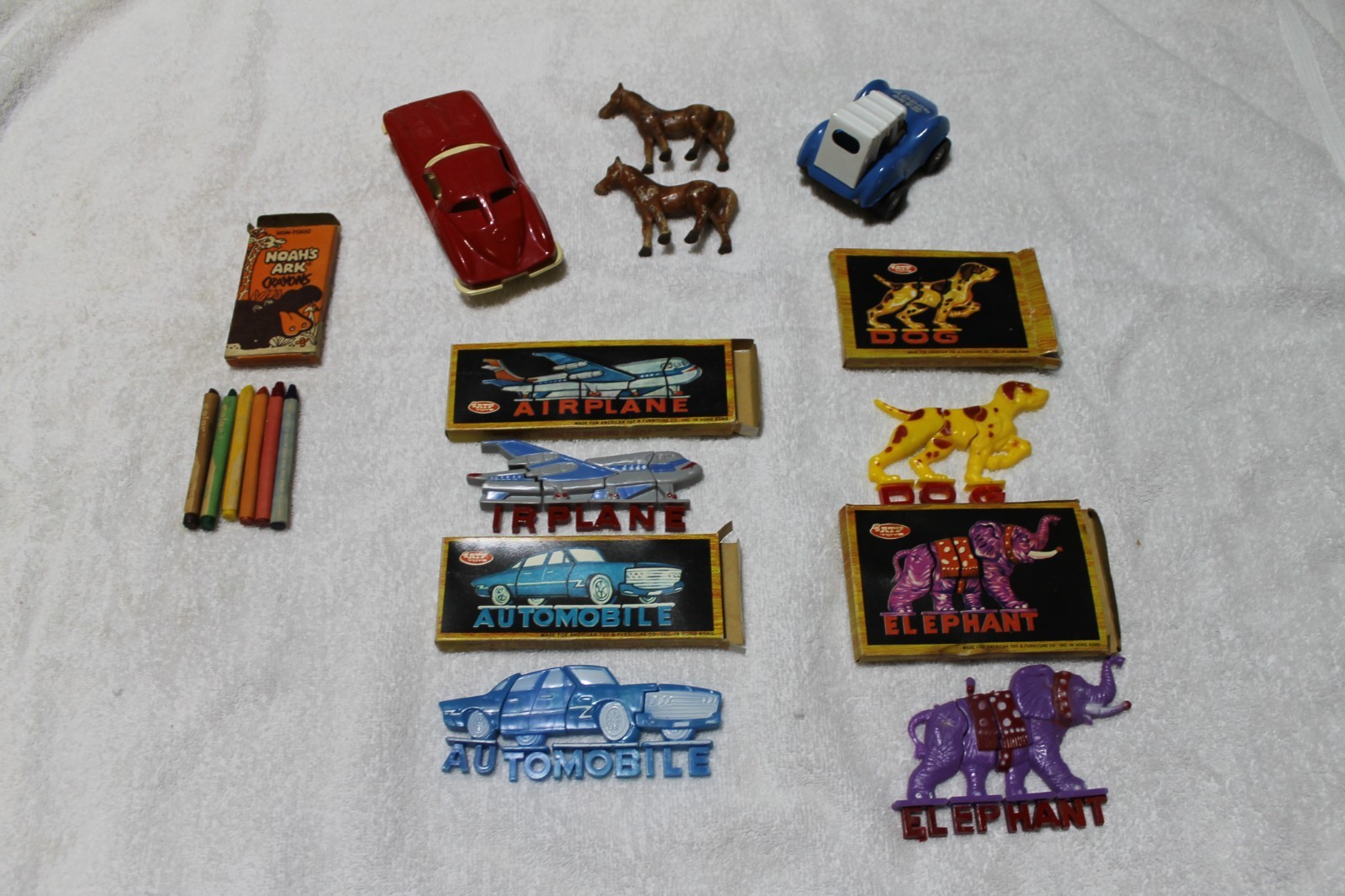 Selection Of Vintage Children's Toys Circa 1960's -70's, Attic Find