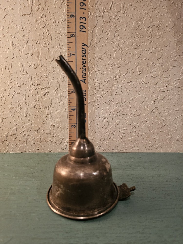 Vintage SilverPlate Wine Funnel W/Grape Design Handle-Very Good