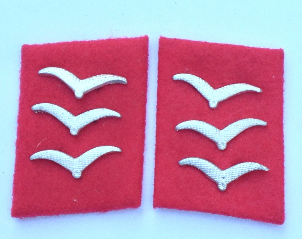 German Luftwaffe FLAK OBERGEFREITER Collar tabs