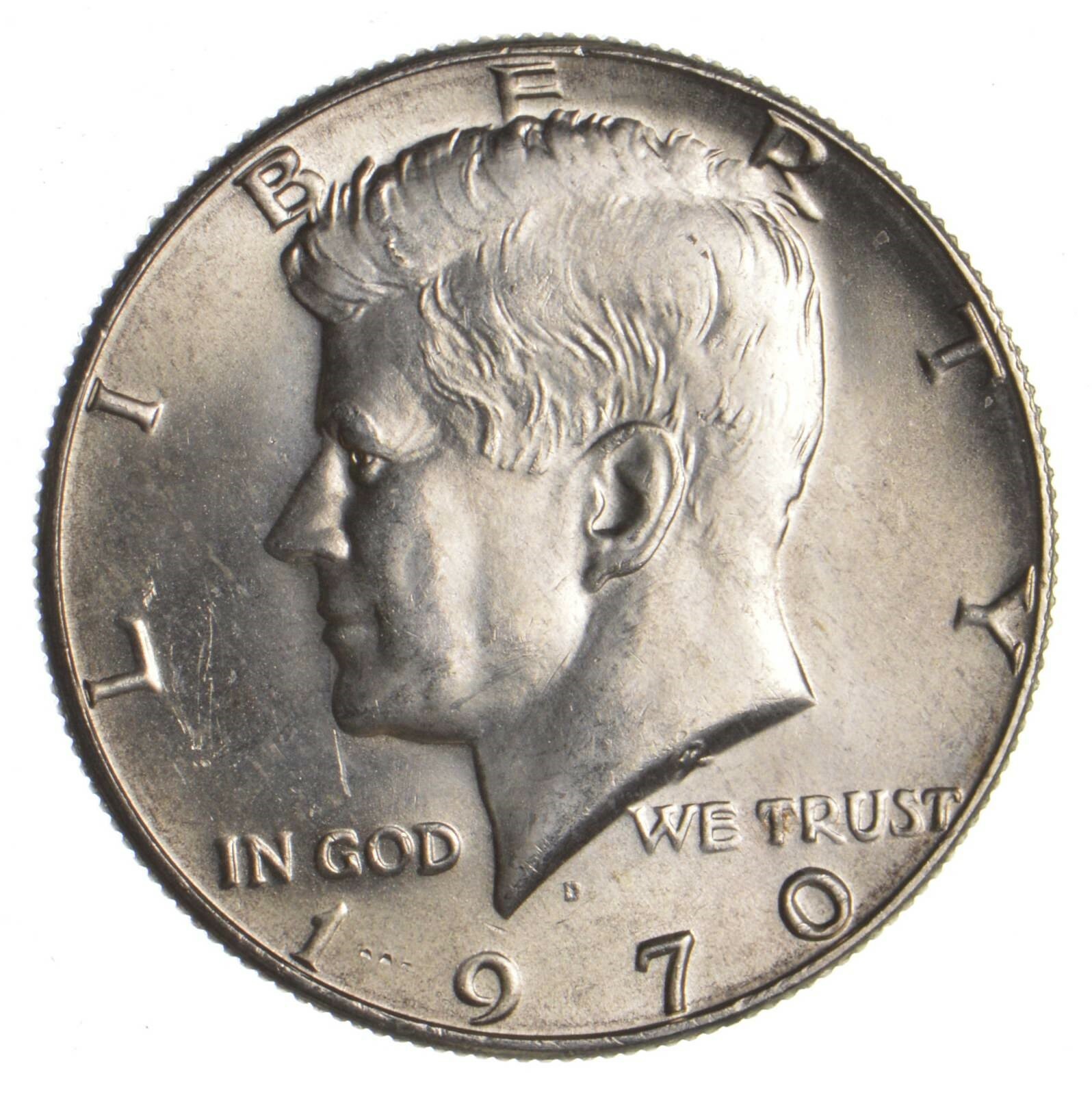 1970-D Kennedy Half Dollar - Choice Uncirculated BU - Key Date 40% Silver