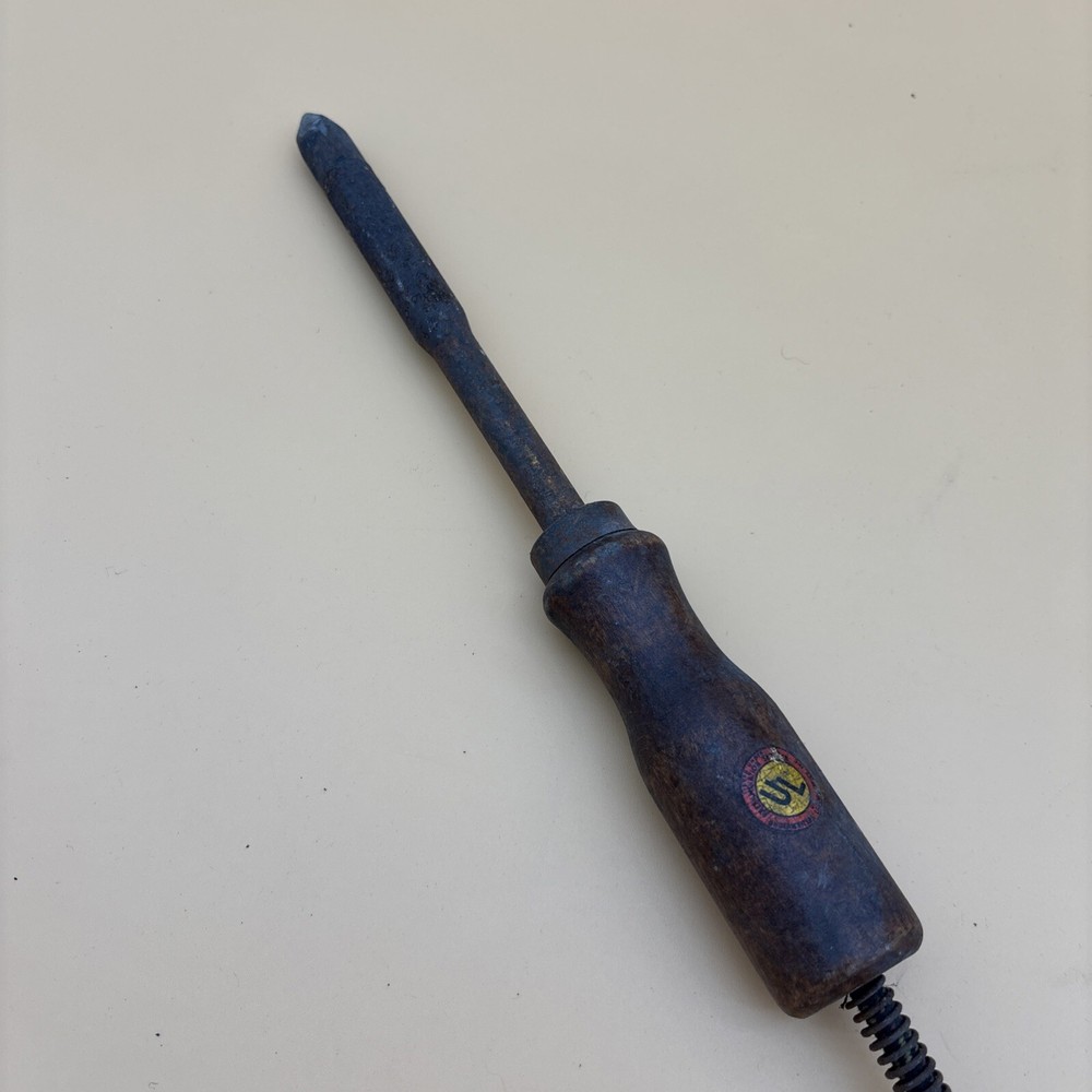 Vintage Soldering Iron Wood Handle TESTED WORKING