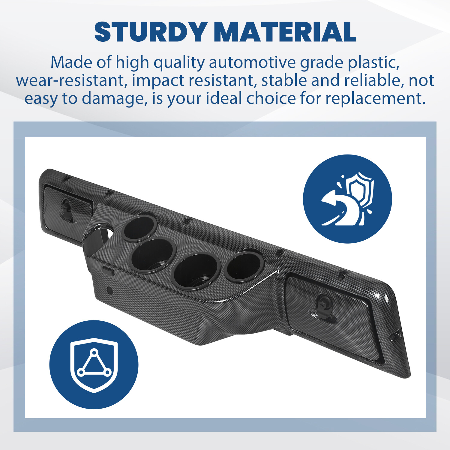 For 1982-Up Club Car DS Golf Cart Carbon Style Dash Board DashBoard Cover