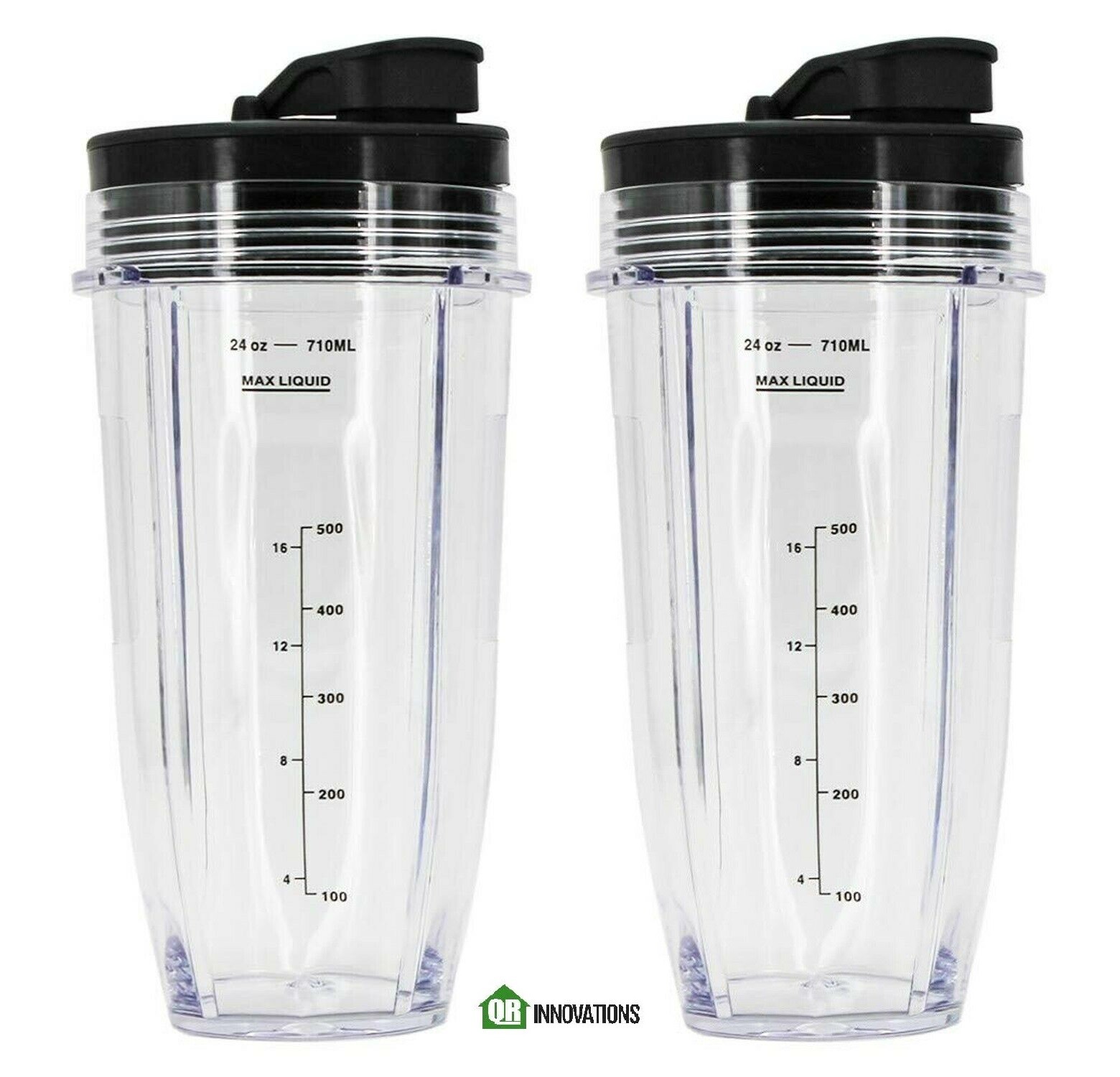 ( 2-Pack ) 24 oz Cup with Sip & Seal Lid Compatible with Nutri Ninja Auto-iQ