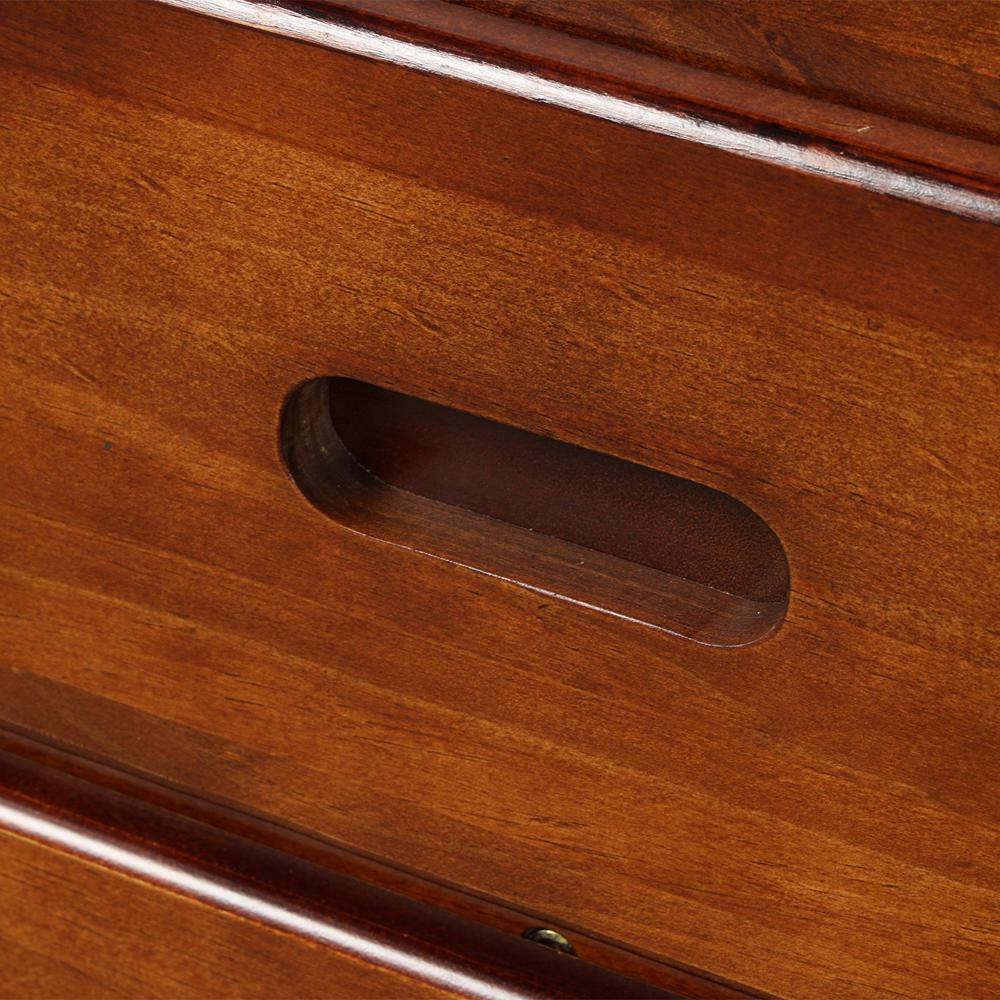 Twin Size Platform Storage Bed Solid Wood Bed Walnut