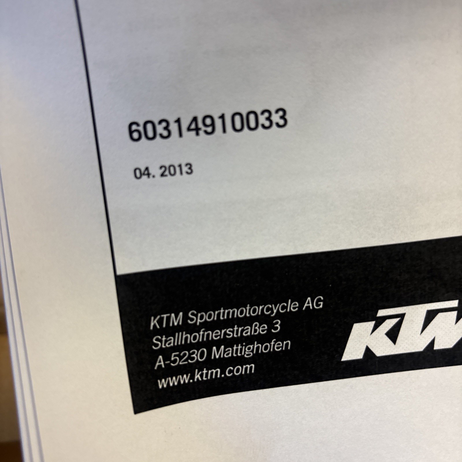 KTM Adventure 990 1090 1190 OEM 60314910033 Adv Light Kit Auxiliary New