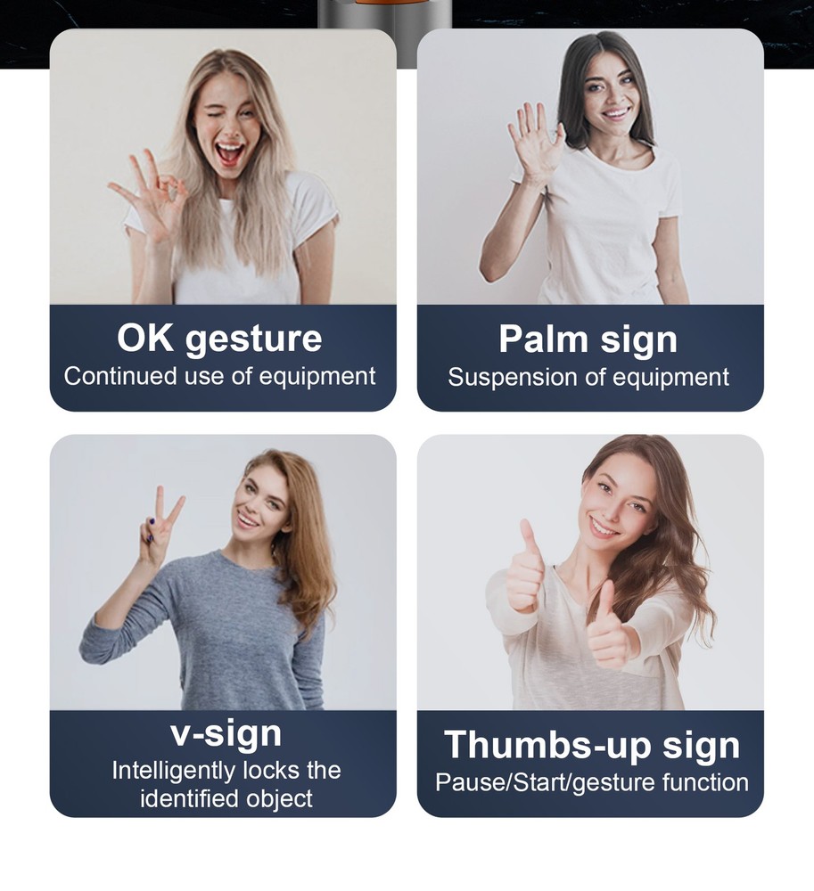 TOALLIN Automatic Face-Tracking Gimbal Remote Shutter Gesture & Remote Control