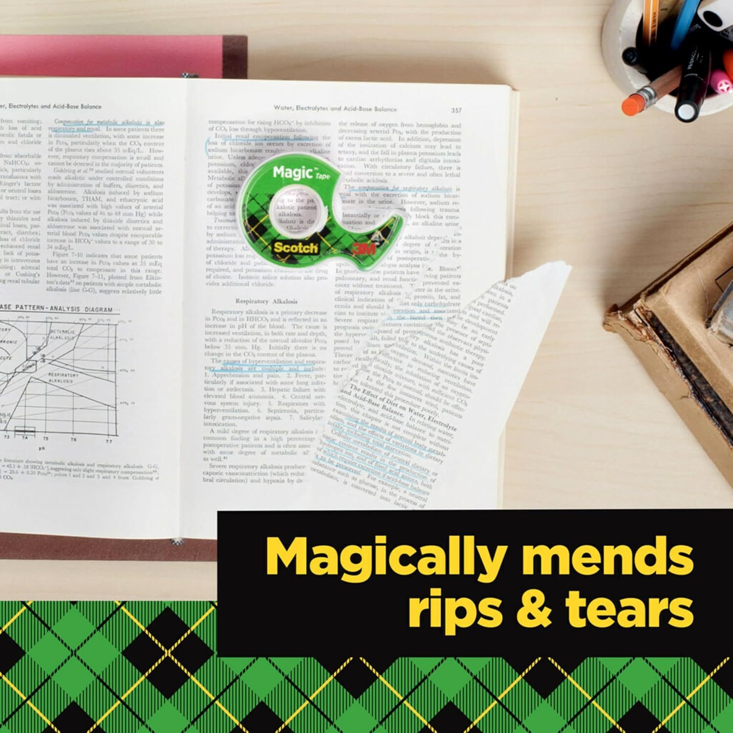 Scotch Invisible Matte Finish Magic Tape with Dispensers 3/4 Inches x 300 Inches