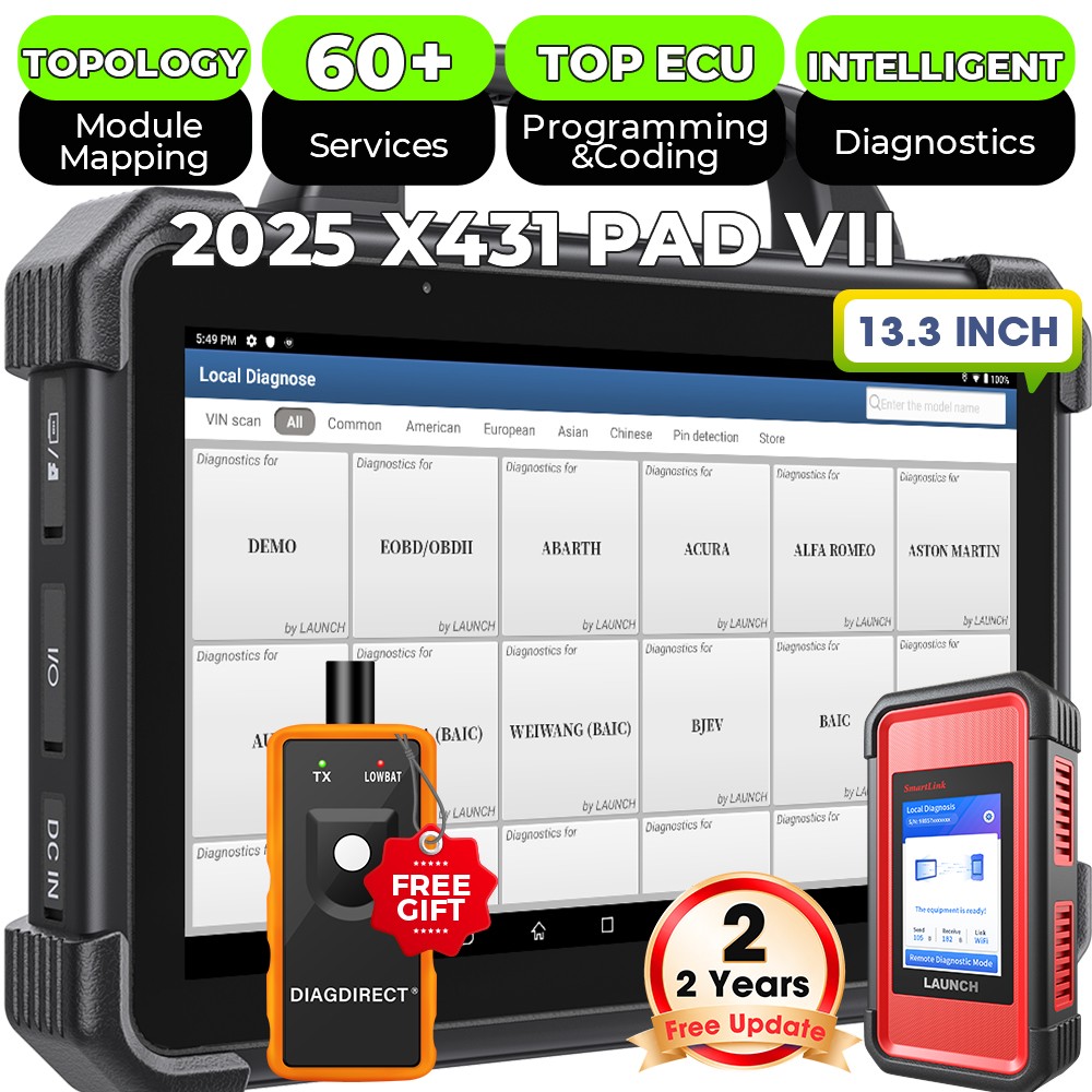 2025 LAUNCH X431 PAD VII ELITE PAD 7 PRO Diagnostic Scan Key Programming Coding