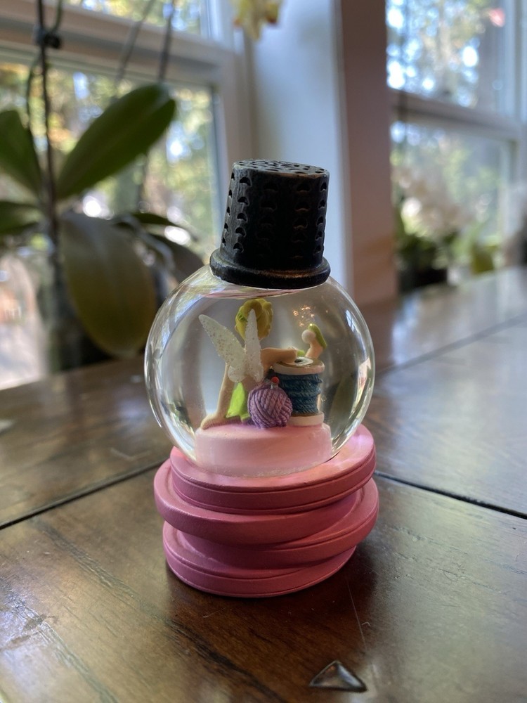 Tinker Bell sewing supplies Snowglobe