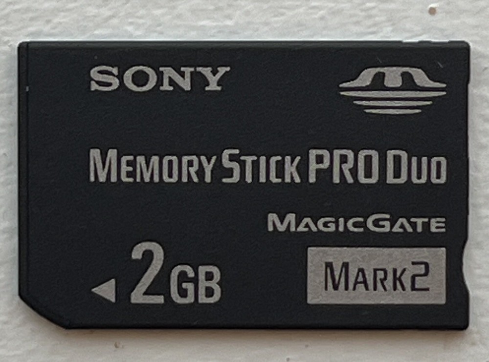 Sony 2Gb Memory Stick Pro Duo Magic Gate Mark 2 Memory card