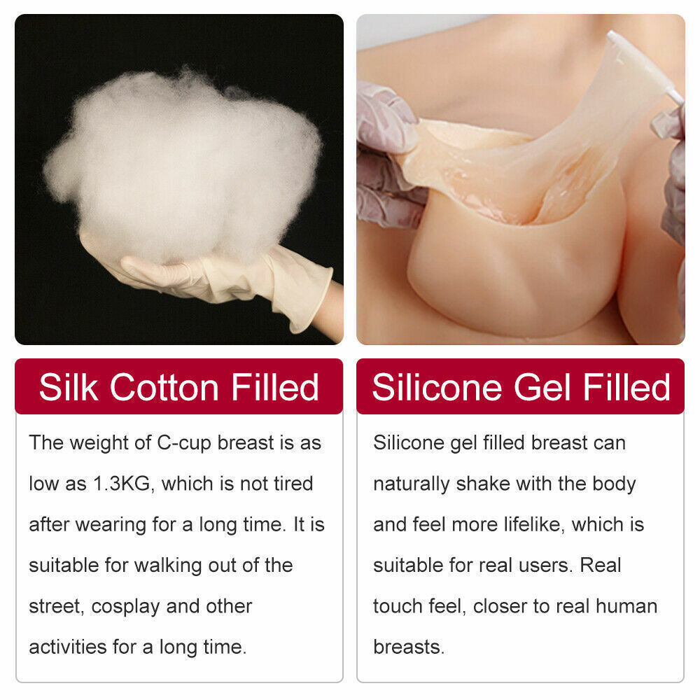 Silicone Breast Forms Breast plates C-H Cup Fake Boobs Crossdresser Drag Queen