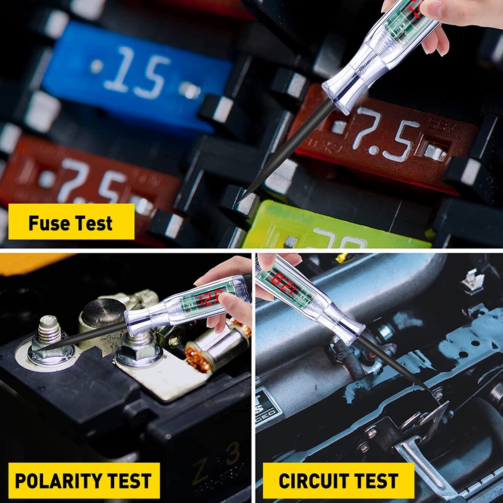 6-24V DC Digital Auto Power Probe Circuit Electrical Tester Test Device System