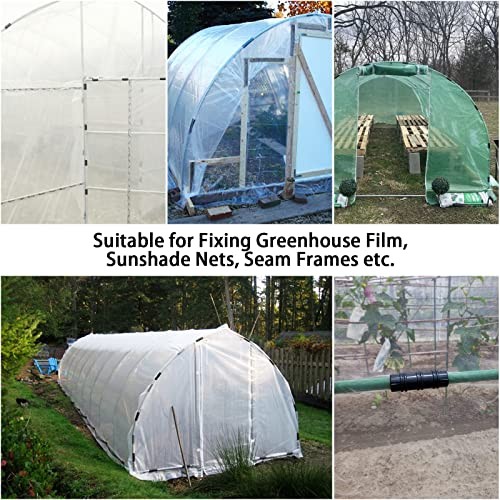 50 PCS Greenhouse Clips 3/4 inch Plastic Greenhouse Clamps Ø 3/4"(19mm)-50PCS