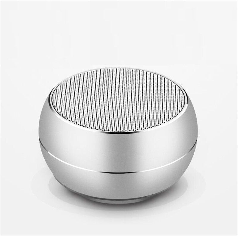 BT632 Mini Brushed Metal Bluetooth Speaker with Reflective LED Light