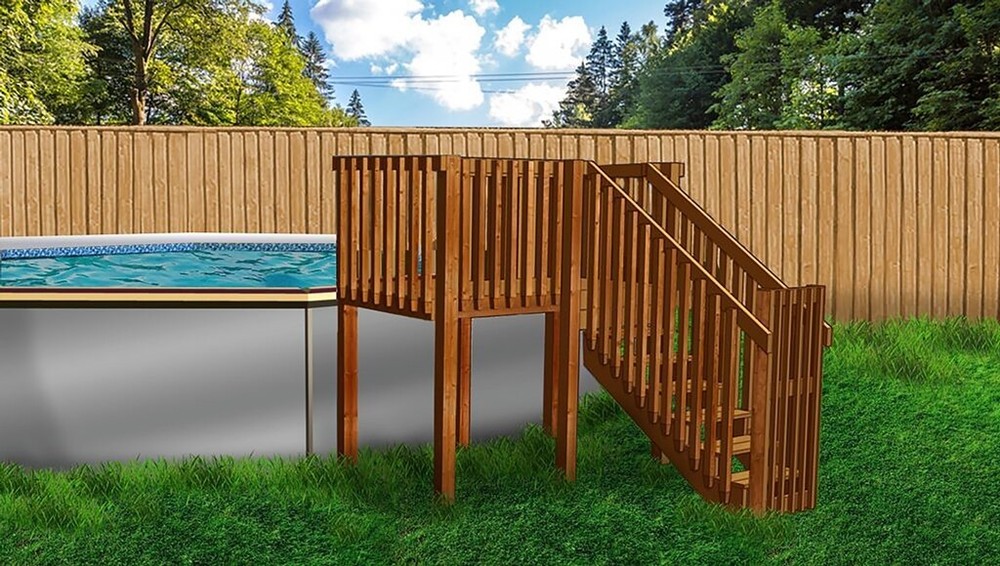 8' X 8' Above Ground Pool Deck Kit