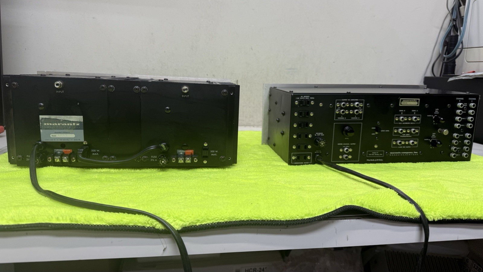 MARANTZ 15 FIFTEEN AMP AMPLIFIER Solid State Stereo 2 mono blocks WORKS GREAT🔥