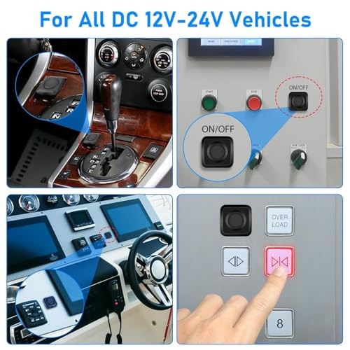 10Pcs Momentary Push Button Switch, Surface Mount ON/Off Mini 11.43in Wire