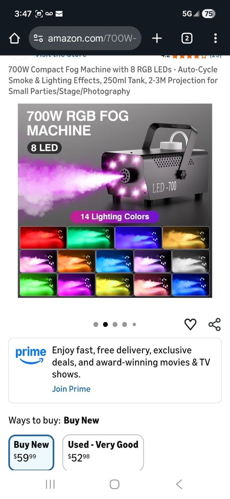 Led 700 Smoke Machine With Remote Control