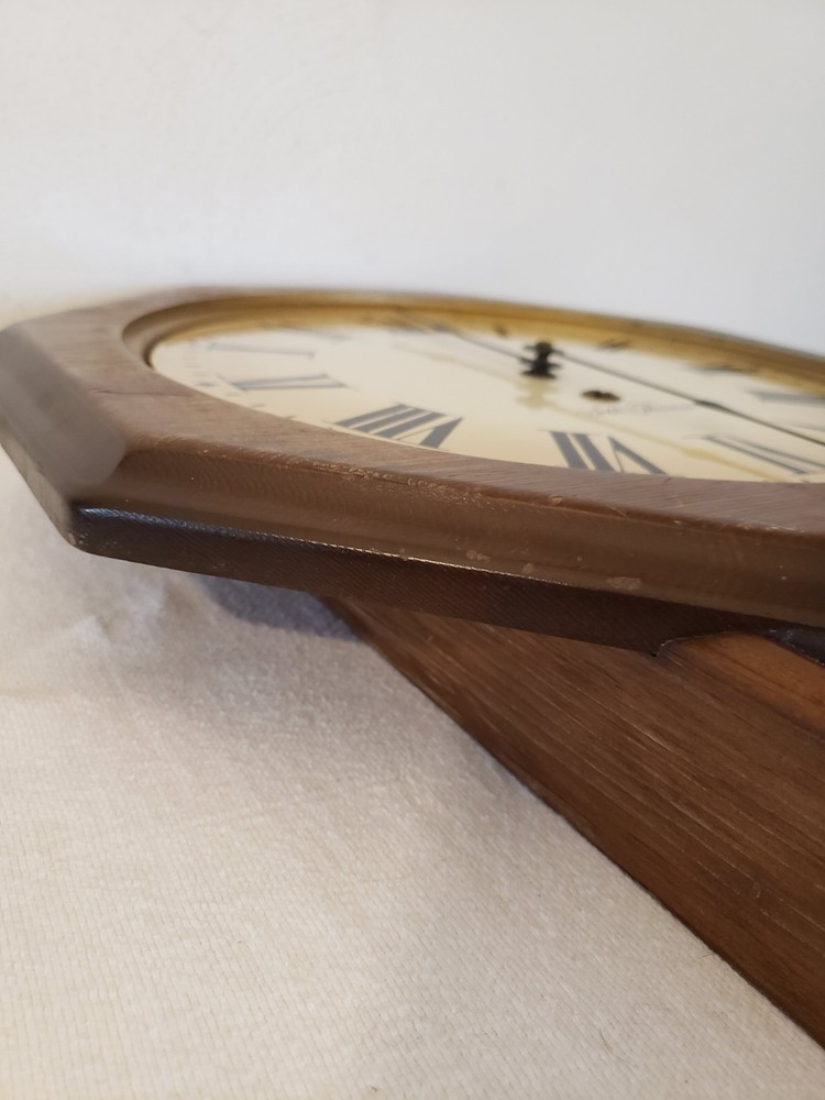 Seth Thomas Golden Rule Pendulum Wall Clock E477-005 Untested