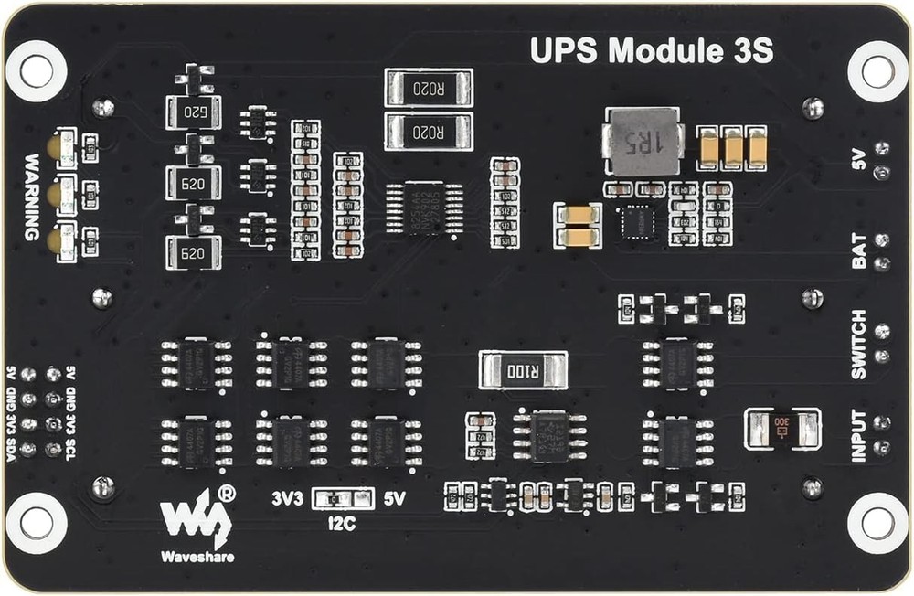 Waveshare Uninterruptible Power Supply (UPS) Module, UPS Module 3S (EN)