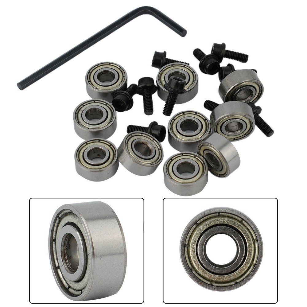 Router Bit Bearing 11pcs/Set 12.7mm Router Bit Attachment Mounted Replacement