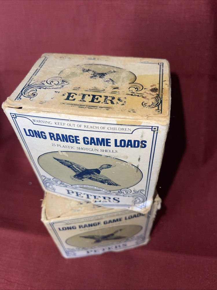 2 ~ Vintage long Range Game Loads Peters Box Empty