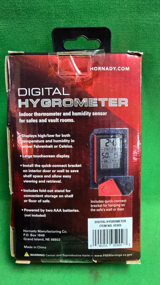 Hornady Digital Hygrometer Indoor thermometer & humidity Sensor NEW (E7)